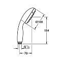 GROHE Tempesta 100 27923001 1-spray hand shower, chrome – Grohe 11.16.1611.0726 - siko.bg GROHE Tempesta 100 27923001 1-spray hand shower, chrome – Grohe 11.16.1611.0726 – миниатюра 1